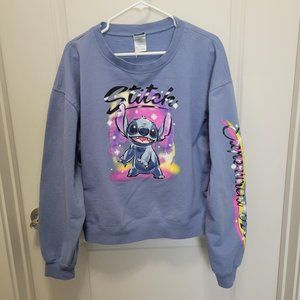 Vtg Y2K Stitch by Jerry Leigh Experiment 626 Lelo Disney Pop Art SweatShirt XXL